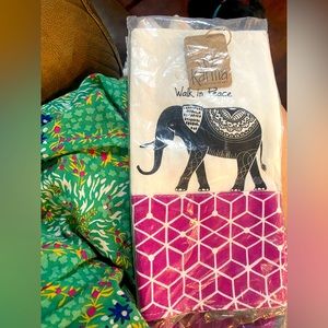 Two decor towels for kitchen or bath